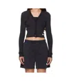 Alexander Wang Long-sleeved Knitted Cardigan In Black