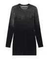 Alexander Wang Long-sleeved Minidress In Black