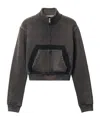 Alexander Wang Cropped Cotton Jacket In Black