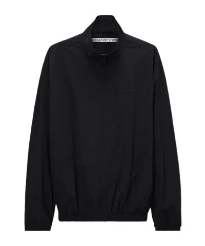 Alexander Wang Long-sleeve Casual Jacket In Black