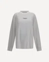 Alexander Wang Logo-print Long-sleeve T-shirt In White