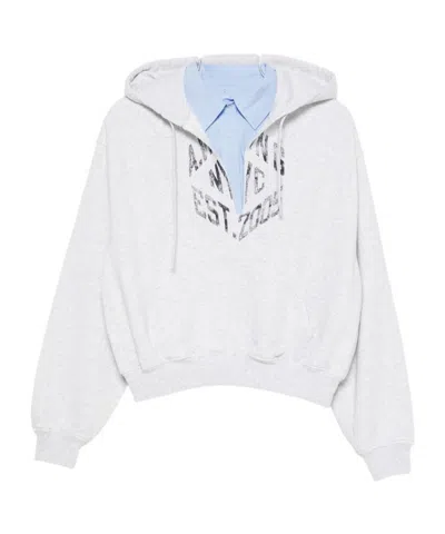 Alexander Wang Long-sleeved Sweatshirt In White