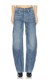 Alexander Wang Pre-styled Boxer Wide-leg Jeans In Blue