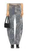 Alexander Wang Low Rise Bowed Gusset Jean In Charcoal