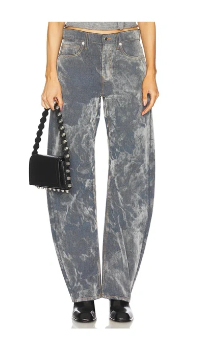 Alexander Wang Low Rise Bowed Gusset Jean In Charcoal