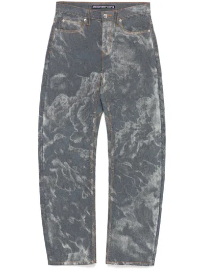 Alexander Wang Low-rise Bowed Gusset Jeans In Black