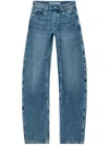 Alexander Wang Low-rise Cotton Jeans In Blau