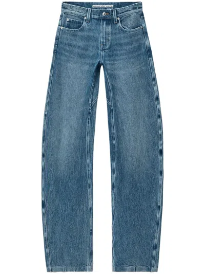 Alexander Wang Low-rise Cotton Jeans In Vintage Medium Indigo