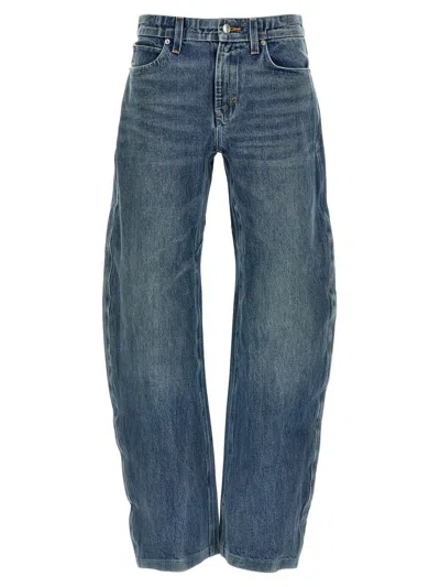 Alexander Wang Denim Low-rise Cotton Jeans In Blue