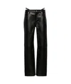 Alexander Wang Low-waisted Five-pocket Casual Pants In Black