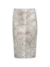 Alexander Wang Low Rise Midi Skirt Black And White In White