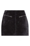 Alexander Wang Low Rise Miniskirt In Black