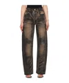 Alexander Wang Mid-rise Straight-leg Jeans In Black
