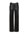 Alexander Wang Low-waisted Five-pocket Casual Pants In Black