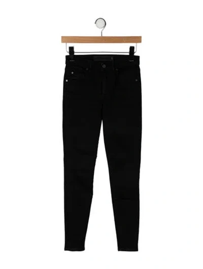 Pre-owned Alexander Wang Low-rise Skinny Leg Jeans In Black