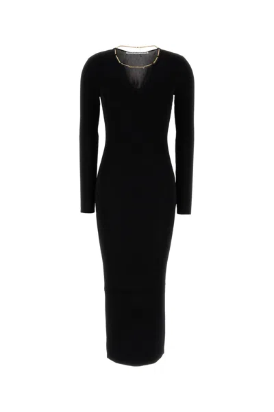 ALEXANDER WANG ALEXANDER WANG BLACK STRETCH VISCOSE BLEND DRESS
