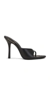 Alexander Wang Black Lucienne 105 Thong Heeled Sandals In 黑色
