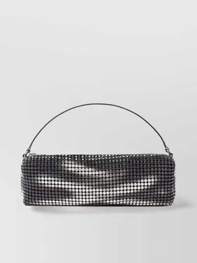 Alexander Wang Luxe Sequin Top Handle Bag In Negro