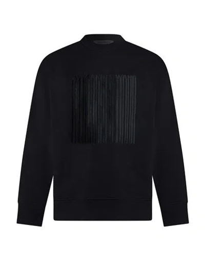 Alexander Wang Man Sweatshirt Black Size 42 Cotton, Elastane