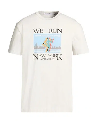 Alexander Wang Man T-shirt Off White Size Xs Cotton