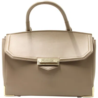 Alexander Wang Marion Skeletal Cross Body Satchel Bag In Beige Leather