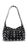 Alexander Wang Omens Rex Medium Studded Leather Shoulder Bag Black In Black