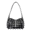 Alexander Wang Studded Strap Shoulder Bag In Black