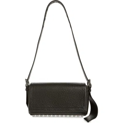Alexander Wang Medium Ricco Leather Shoulder Bag In 001 Black