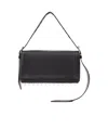 Alexander Wang Ricco Slim Leather Shoulder Bag In Black