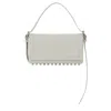Alexander Wang Textured Top Handle Studded Bag In White