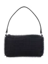 Alexander Wang Medium Spike Pouch Handbag In Black