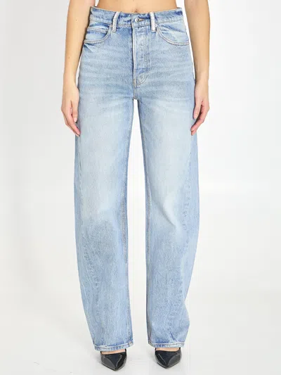 Alexander Wang Medium-waist Float Jeans In Blue