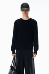 Alexander Wang Wool Crewneck Pullover In Black