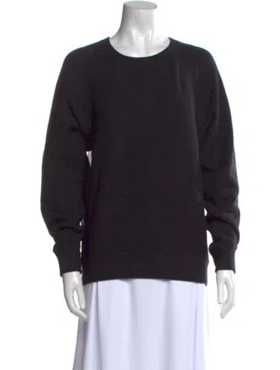 Pre-owned Alexander Wang Merino Wool Crew Neck Sweater In Black