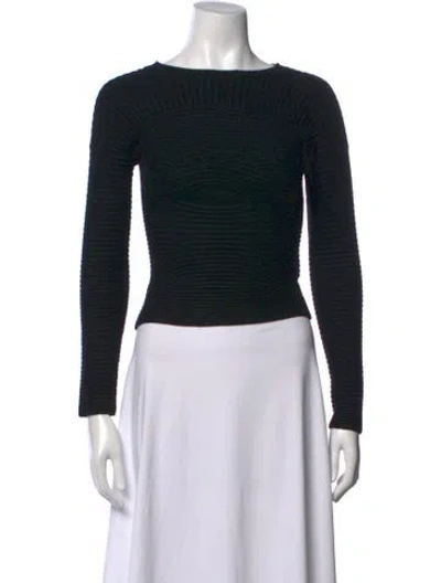 Pre-owned Alexander Wang Merino Wool Crew Neck Sweater In Blue