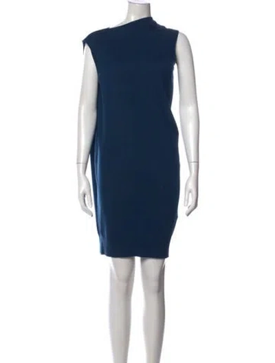 Pre-owned Alexander Wang Merino Wool Knee-length Dress In Blue
