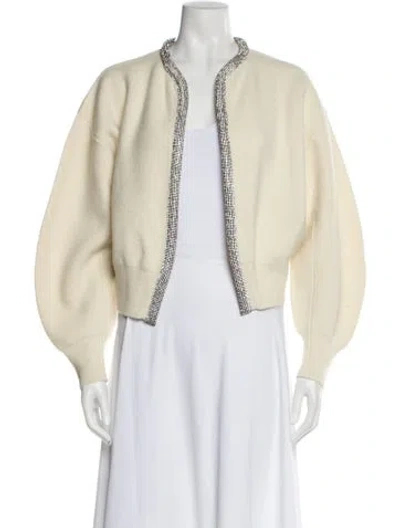 Pre-owned Alexander Wang Merino Wool Scoop Neck Sweater In Neutral