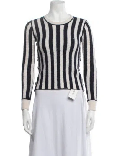 Pre-owned Alexander Wang Merino Wool Striped Sweater In Neutrals