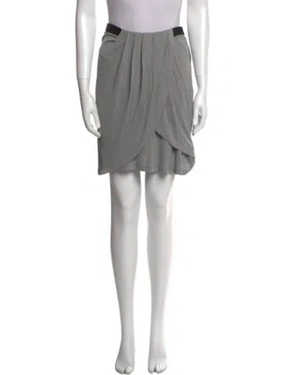 Pre-owned Alexander Wang Mesh Accents Knee-length Skirt In Purple