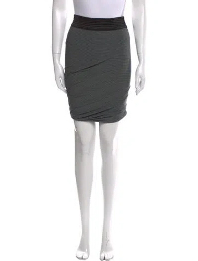Pre-owned Alexander Wang Mesh Accents Mini Skirt In Green