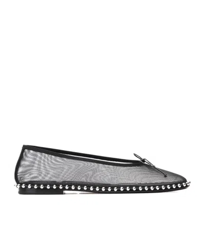 Alexander Wang Lina Ballchain Ballet Flats In Black
