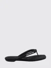Alexander Wang Neutrals Jenna Tubular Padded Flop Sandals In Black