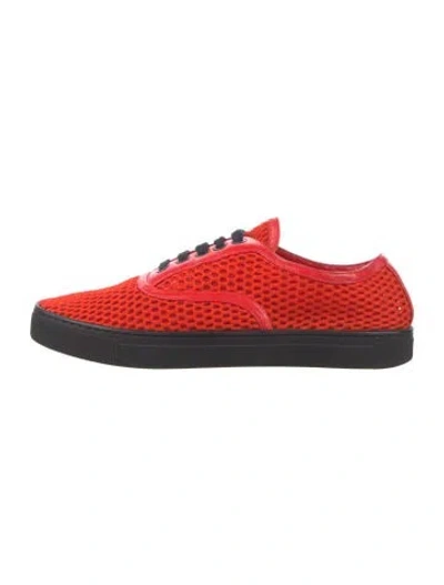 Pre-owned Alexander Wang Mesh Sneakers In Red