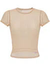Alexander Wang Mesh T-shirt In Neutrals