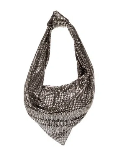 Pre-owned Alexander Wang Metal Top Handle Bag In Silver