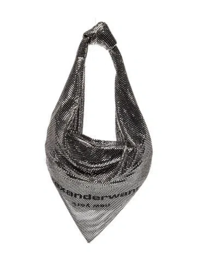 Pre-owned Alexander Wang Metal Top Handle Bag In Silver