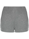 Alexander Wang Metallic-threading Mini Shorts In Grau