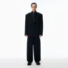 Alexander Wang Mid-rise Boxer Panel Pant Relaxed In Black