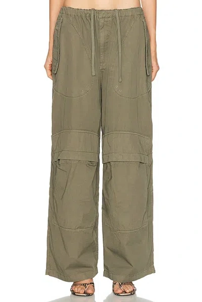 Alexander Wang Mid Rise Cargo Pant In Orange