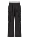 Alexander Wang Mid Rise Cargo Rave Pants In Gray